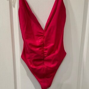 Tularosa Fuchsia One Piece Cheeky Swimsuit
